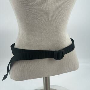 Bison designs black fabric belt